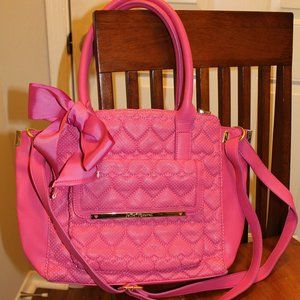 Betsey Johnson Pink Heart Purse